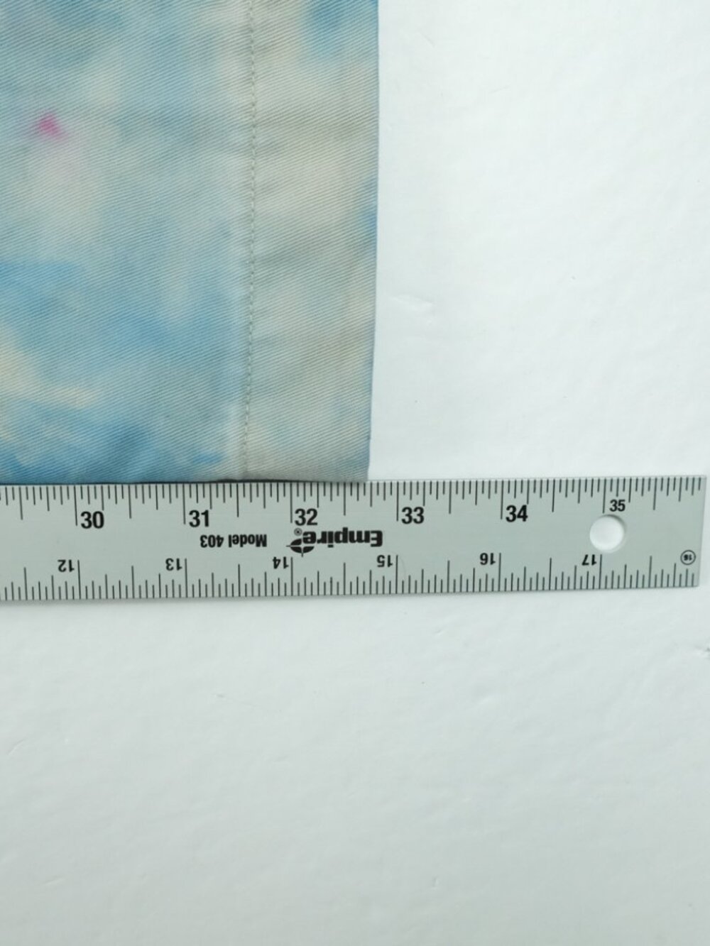 Vintage Lands End Chino Pants Mens 32x32 Blue Relaxed Fit Chino Custom Tie Dye - Picture 6 of 7